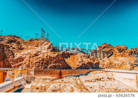 Famous and amazing Hoover Dam at Lake Mead, Nevada Famous and amazing Hoover Dam at Lake Mead, Nevada 65626576