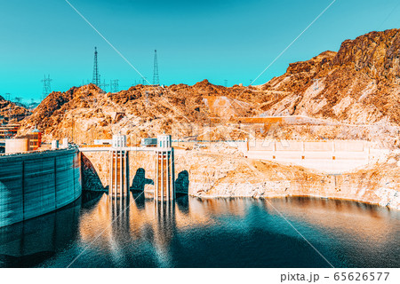 Famous and amazing Hoover Dam at Lake Mead, Nevada Famous and amazing Hoover Dam at Lake Mead, Nevada 65626577