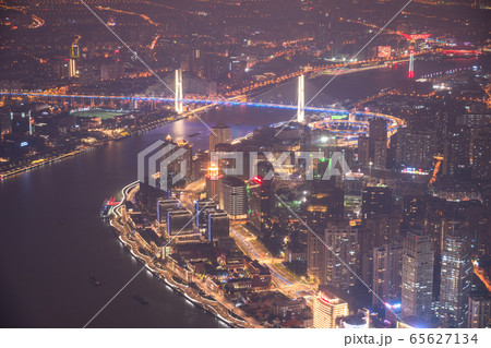 《上海》南浦大橋の夜景 65627134