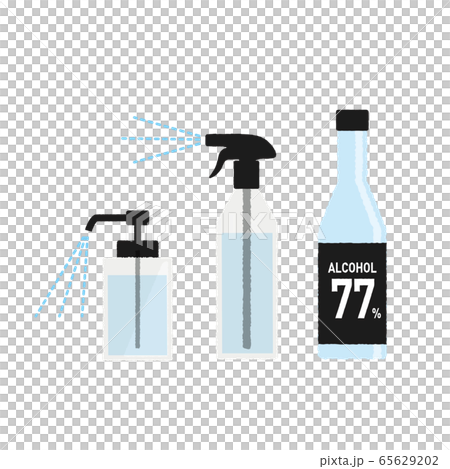 Alcohol disinfection vector illustration 65629202