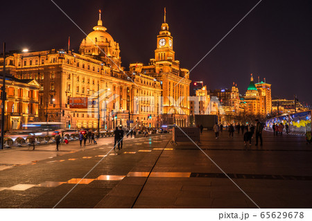 《上海》上海租界の洋館・外灘の夜景 《上海》上海租界の洋館・外灘の夜景 65629678