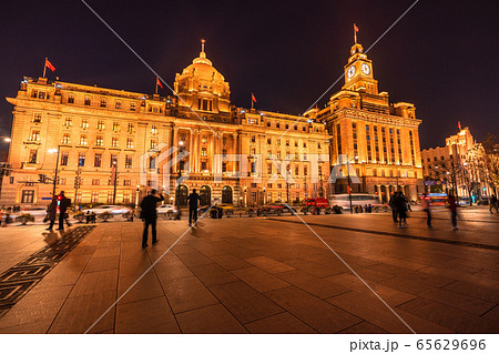 《上海》上海租界の洋館・外灘の夜景 《上海》上海租界の洋館・外灘の夜景 65629696
