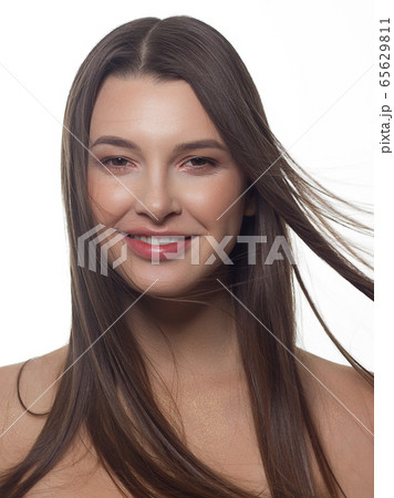 Closeup portrait of a woman with developing 65629811