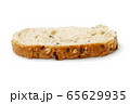 Slice of bread isolated on white 65629935