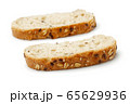 Slice of bread isolated on white 65629936