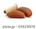 Brazil nuts isolated on white 65629939