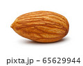 Single almond isolated on white 65629944