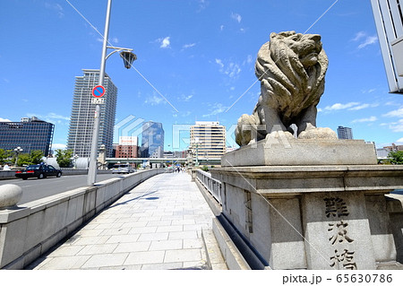 難波橋 吽形像 65630786