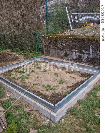 Concrete foundation for a greenhouse Concrete foundation for a greenhouse 65630917