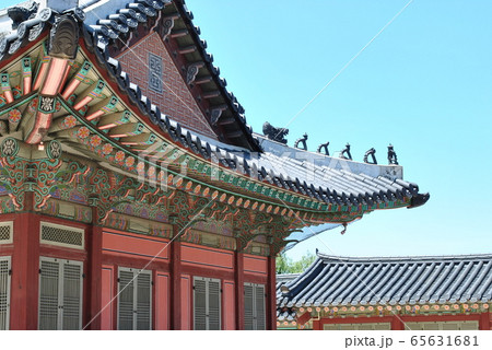 ソウル　韓国　景福宮　キョンボックン　五大宮　古宮　光化門　こうかもん　クァンファムン　広場　城門 65631681