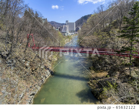 定山渓 二見吊橋(空撮) 定山渓 二見吊橋(空撮) 65632122