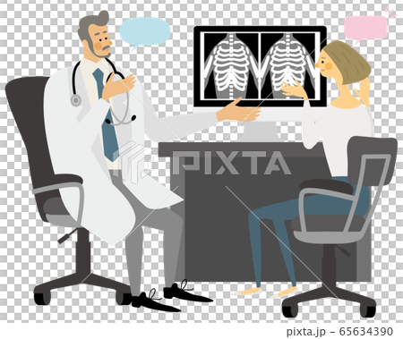 医者　病院　診療　女性　イラスト　ベクター 65634390