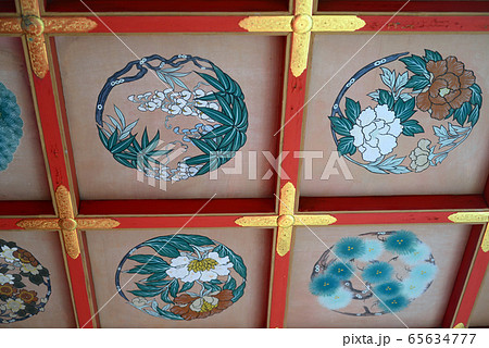 大覚寺霊明殿の天井絵-1 65634777