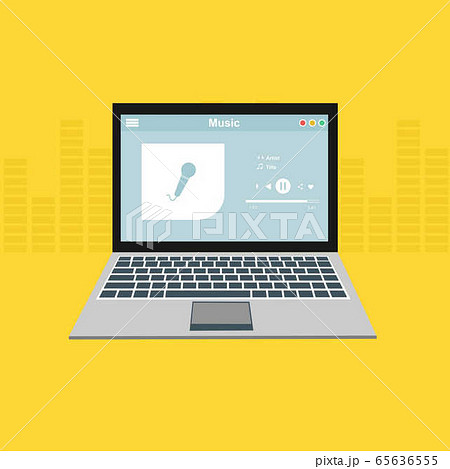 Online modern music player mobile application Online modern music player mobile application 65636555