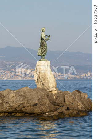 Girl with a seagull 65637533