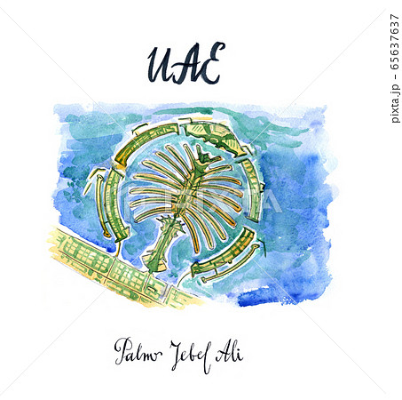 The Palm Jebel Ali view, new sand island, UAE 65637637