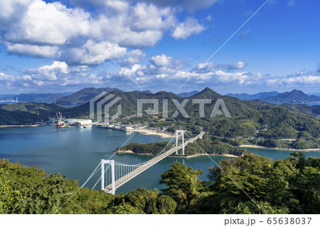 しまなみ海道の伯方・大島大橋 65638037