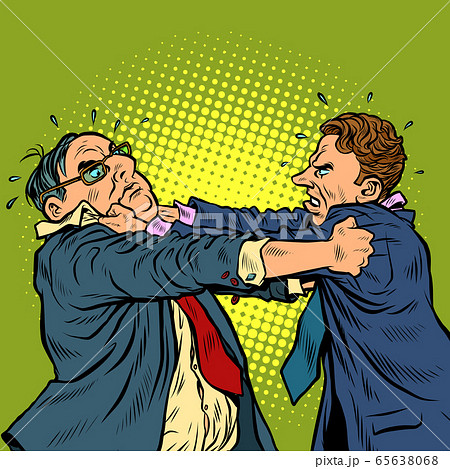 businessmen fighting, conflict competition 65638068