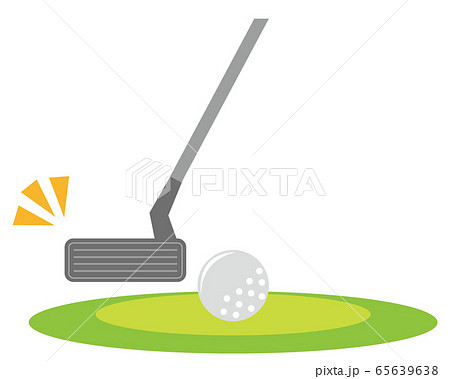 ゴルフ グリーン ゴルフクラブのイラスト素材 65639638 Pixta