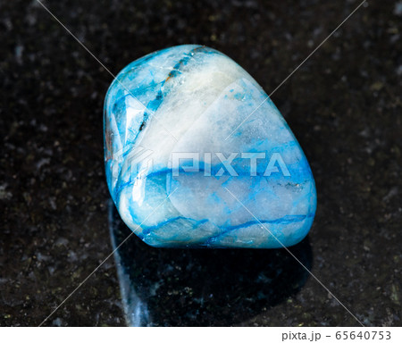 rolled Shattuckite rock on black rolled Shattuckite rock on black 65640753