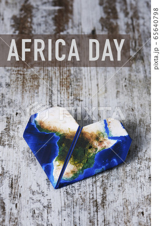text happy africa day and map (furnished by NASA) text happy africa day and map (furnished by NASA) 65640798