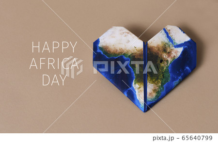 text happy africa day and map (furnished by NASA) text happy africa day and map (furnished by NASA) 65640799