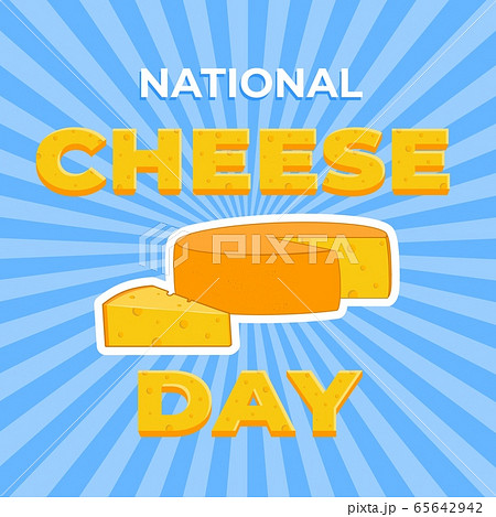 National Cheese Day cartoon flat vector illustration 65642942