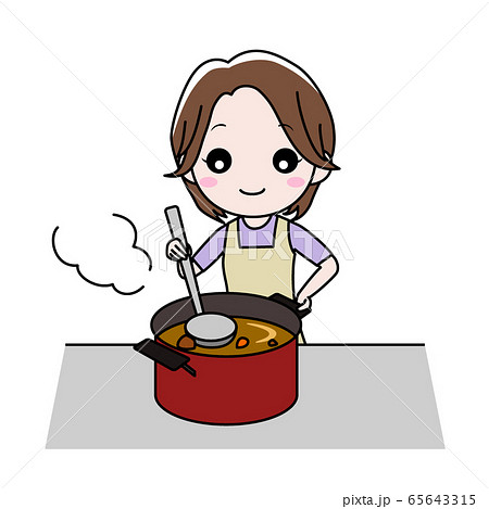 料理を楽しむ女の人 料理を楽しむ女の人 65643315
