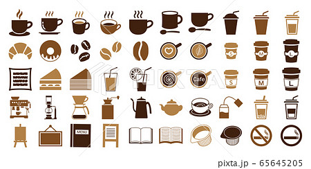 Cafe icon set - Stock Illustration [65645205] - PIXTA