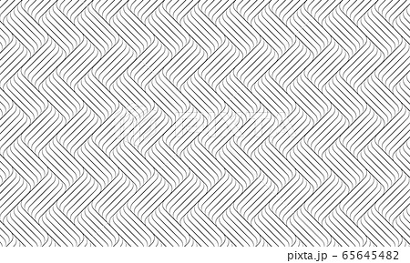Linear waves pattern on white background, Abstract black line stripes Linear waves pattern on white background, Abstract black line stripes 65645482