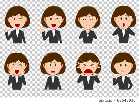 Suit female facial expression set 2 65645936