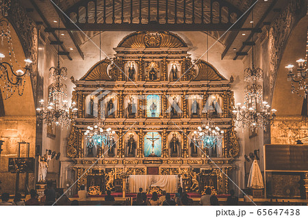 Views of Cebu church in central Philippines 65647438