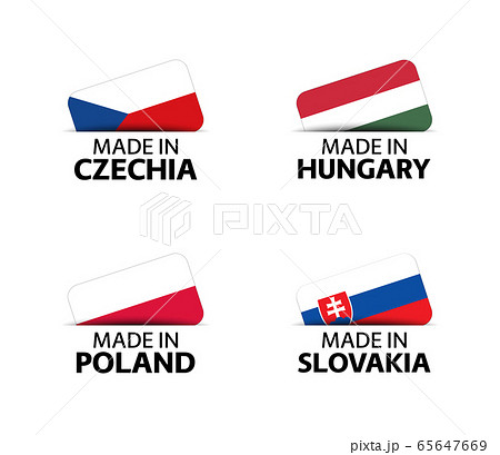 Set of four Czech, Hungarian, Polish and Slovak 65647669