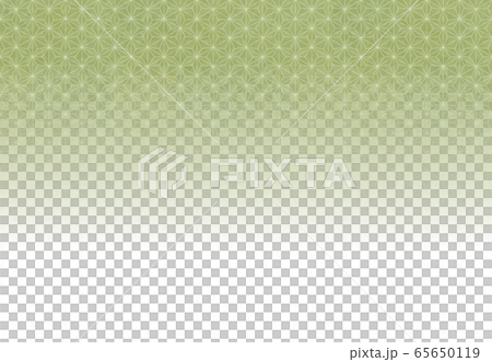 【和柄】麻の葉　緑 65650119