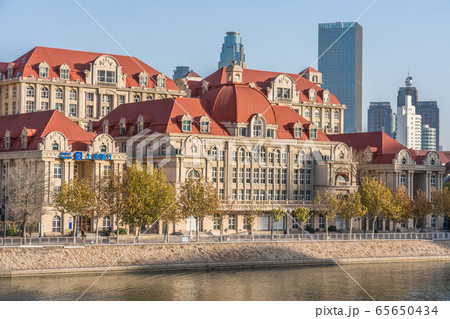 European style architecture on the Hai River 65650434