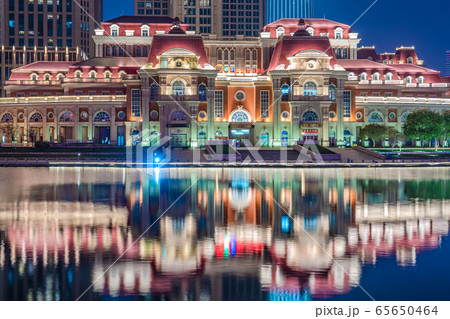 European style buildings along the Hai River 65650464