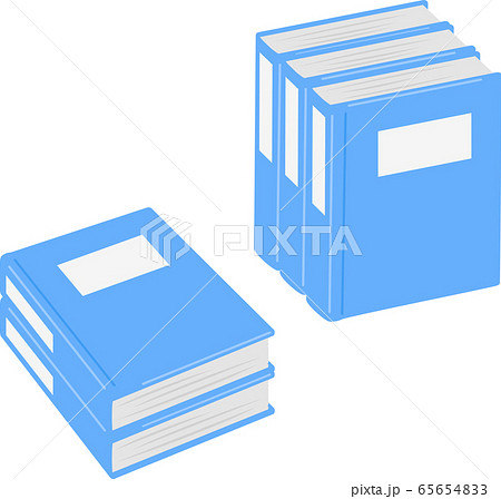 積み重ねられた分厚いファイル 65654833