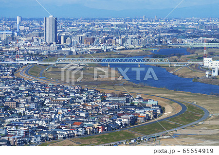 東京風景　2020年　江戸川と下町 65654919