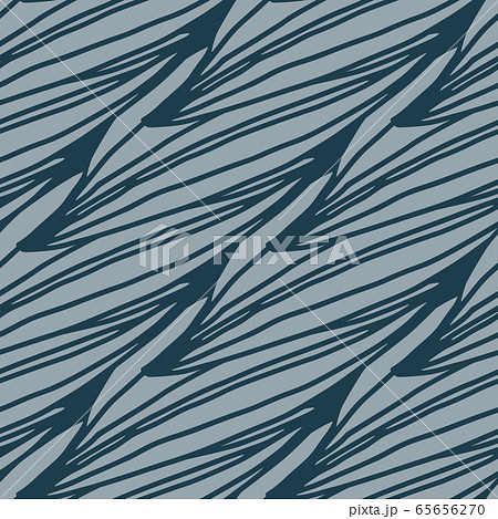 Modern linear leaves shape seamless pattern. 65656270