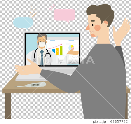 Online Male Doctor Vector Online Male Doctor Vector 65657732