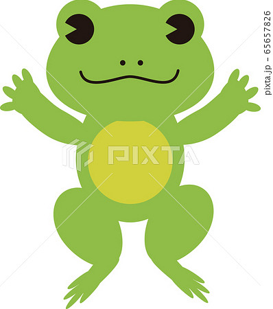 カエル 梅雨 キャラクター 蛙 かえる イラスト素材のイラスト素材