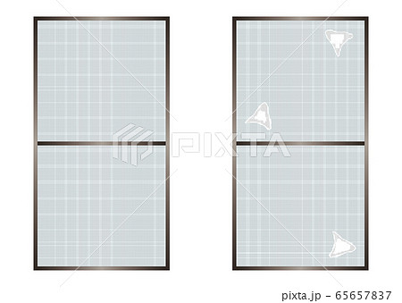 網戸のイラスト素材