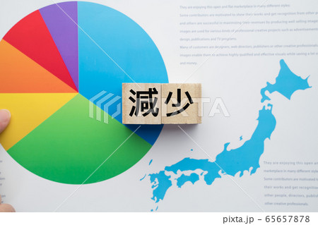 イメージ　減少 65657878