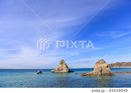 海 岩 空 南房総市富浦町の海岸 海 岩 空 南房総市富浦町の海岸 65658049