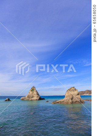 海　岩　空　南房総市富浦町の海岸 65658050