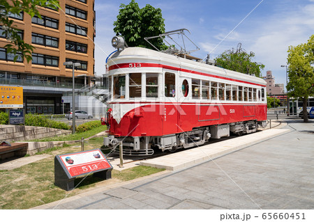 岐阜駅北口駅前広場 名鉄モ510形(丸窓電車)モ513号の展示 岐阜駅北口駅前広場 名鉄モ510形(丸窓電車)モ513号の展示 65660451