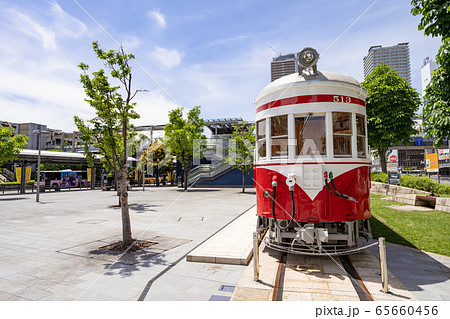岐阜駅北口駅前広場 名鉄モ510形(丸窓電車)モ513号の展示 岐阜駅北口駅前広場 名鉄モ510形(丸窓電車)モ513号の展示 65660456