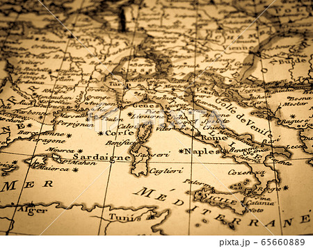 アンティークの世界地図 イタリア アンティークの世界地図 イタリア 65660889