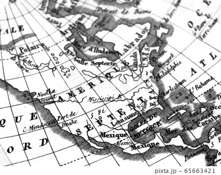アンティークの世界地図 アメリカ アンティークの世界地図 アメリカ 65663421