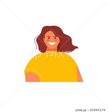 Girl web avatar vector 65664179